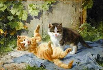 unknow artist Cats 137 China oil painting art